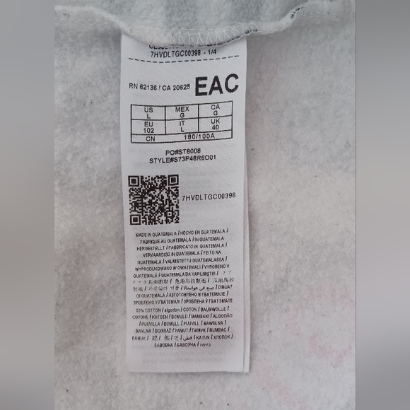 Vintage Guess Limited Edition All Over Logo Print Crew Neck Sweatshirt Large - Picture 5 of 5